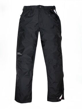 RED LEDGE Adult Unisex Black Full Zip Rain Pant Adjustable Waist Pockets Size M